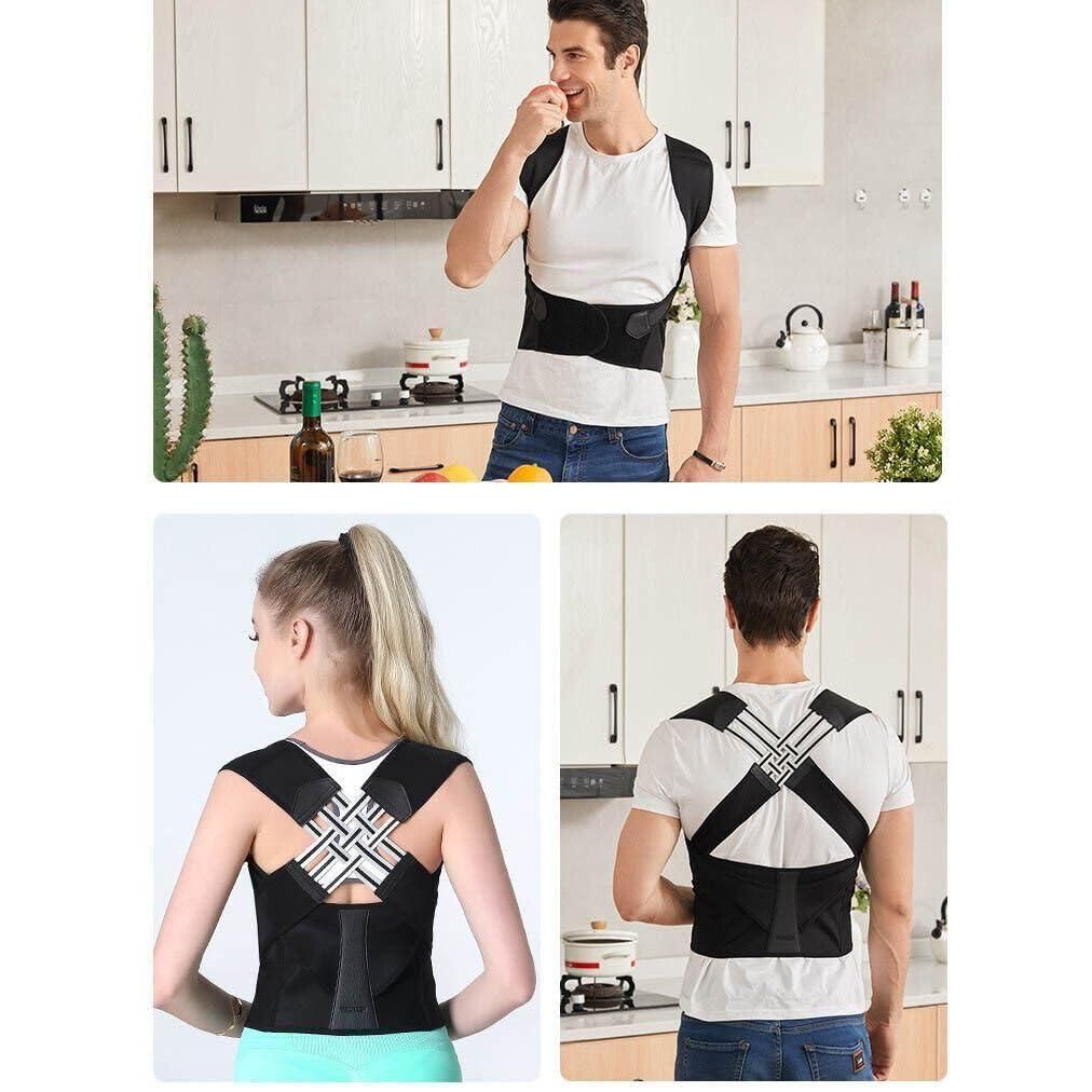 Adjustable Posture Corrector/Relieve Back Pain Belt for Men & Women.