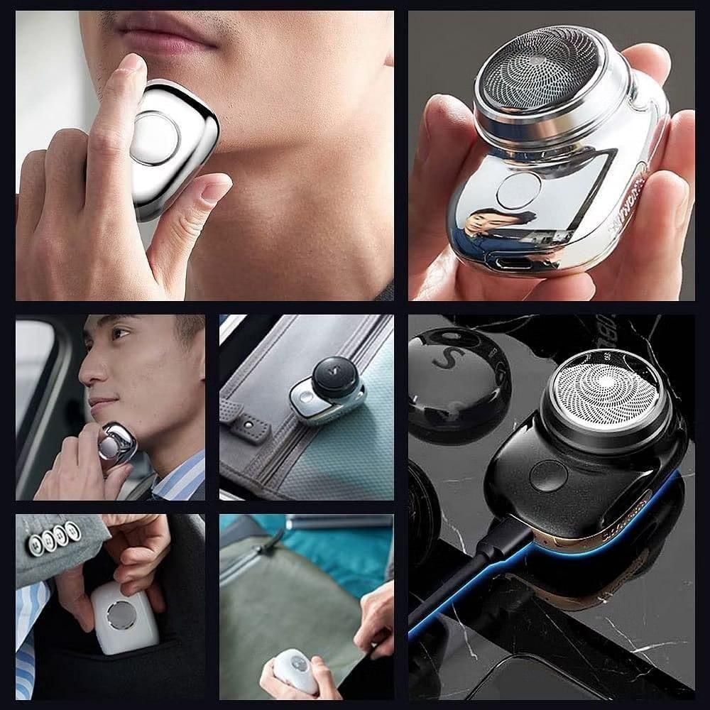 Mini Portable Electric Shaver — USB Rechargeable (Travel-Friendly & Washable).