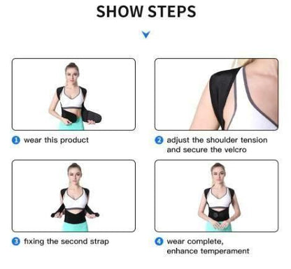 Adjustable Posture Corrector/Relieve Back Pain Belt for Men & Women.
