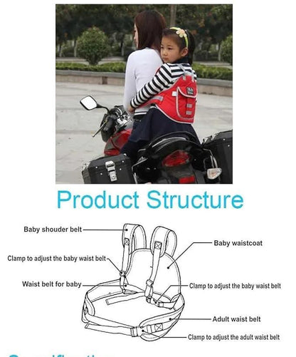 Motorcycle Safety Belt for Kids