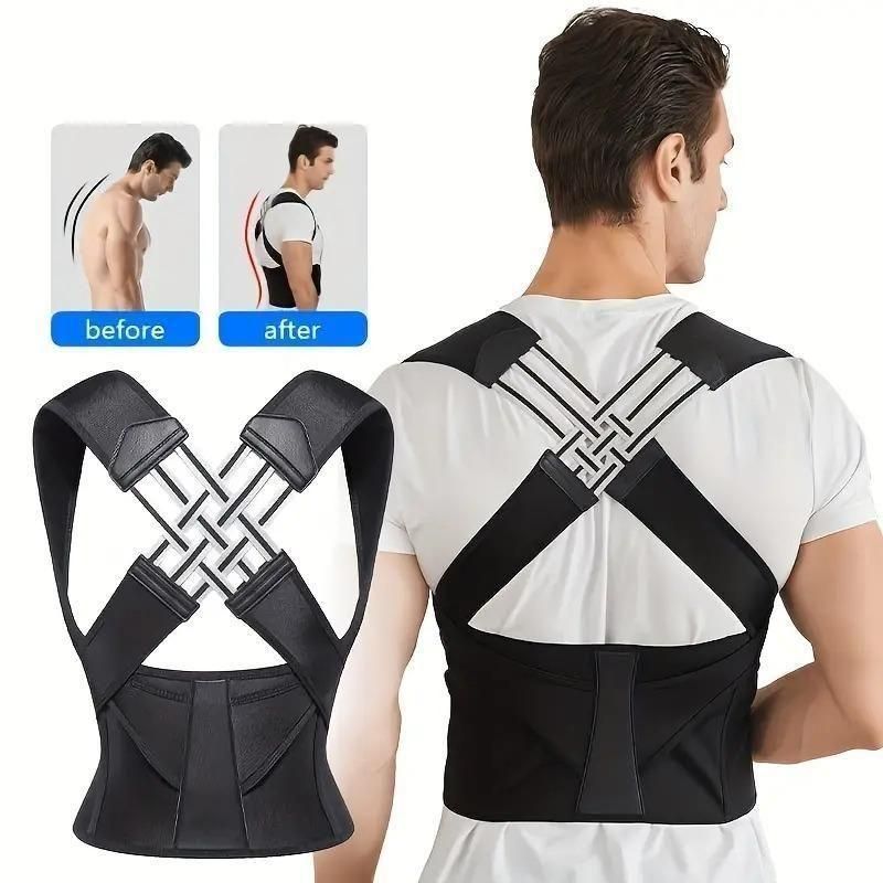 Adjustable Posture Corrector/Relieve Back Pain Belt for Men & Women.