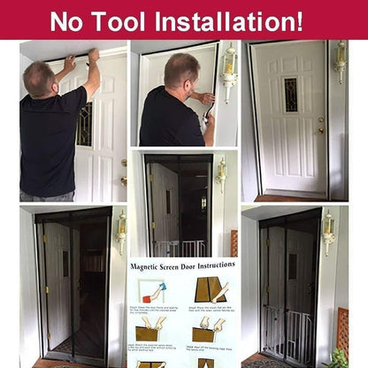 Magnetic Anti-Mosquito Mesh Door Curtain