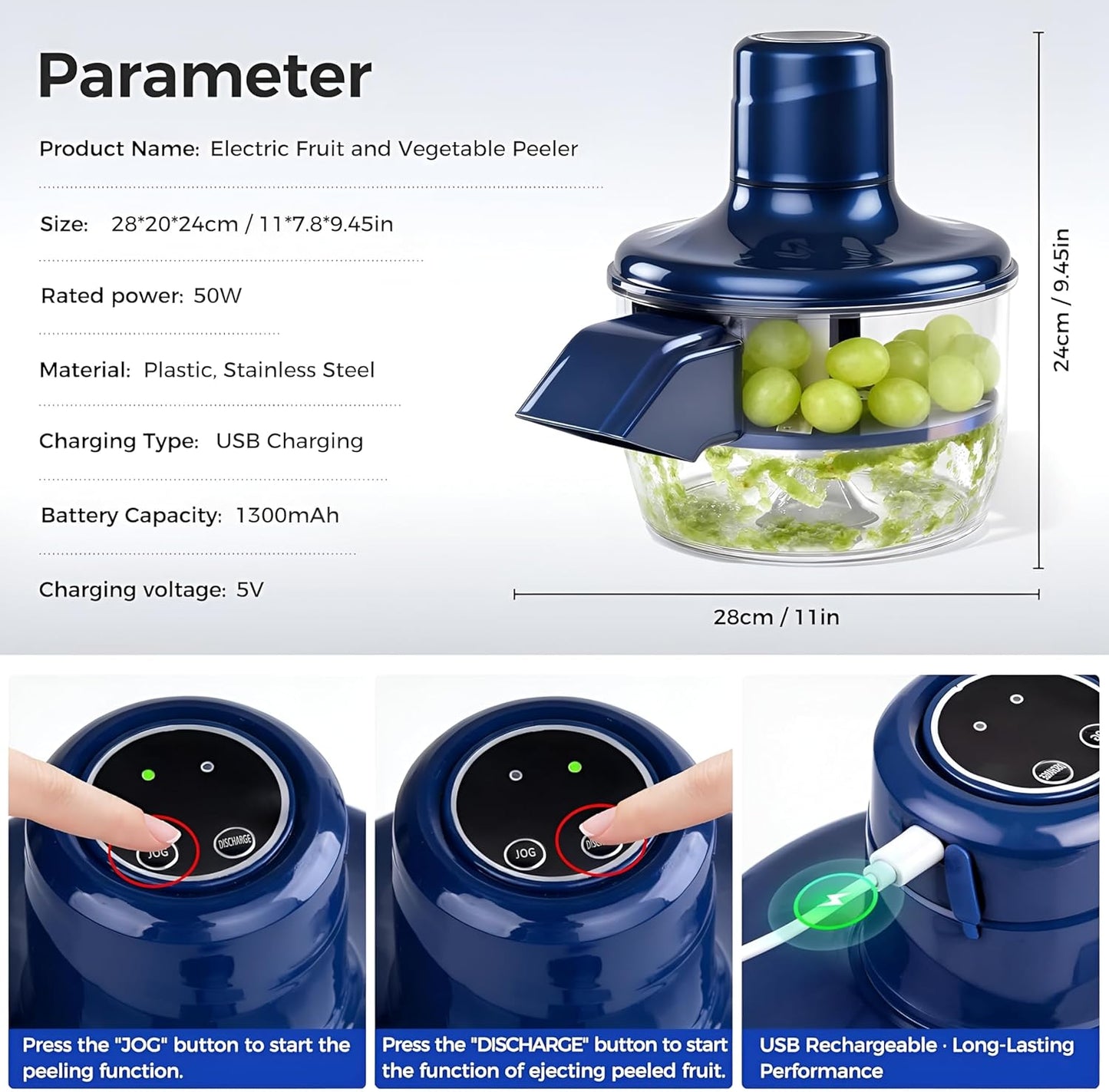 HexaGrabs™ Automatic Fruit & Vegetable Peeler Machine!- Peel Faster. Cook Smarter!