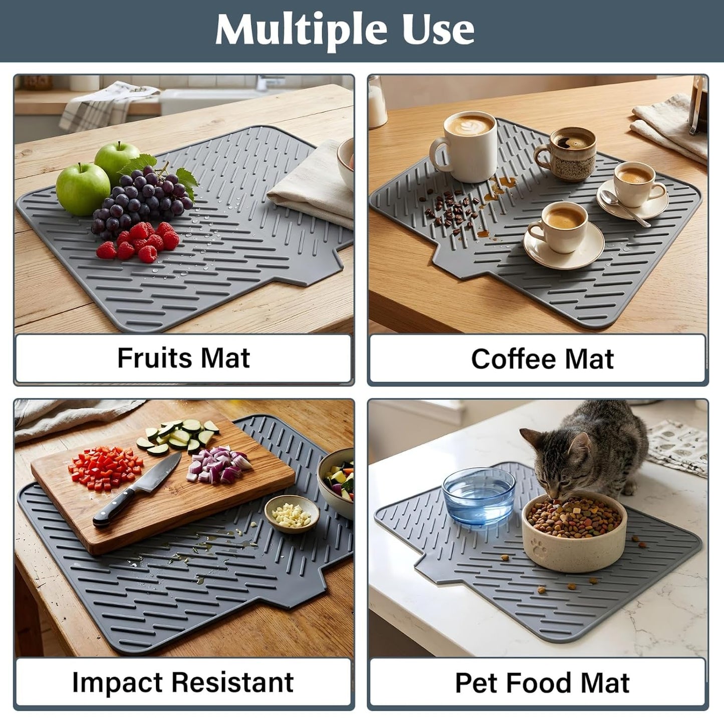 NO MORE WET KITCHEN COUNTERS – HexaGrabs DryDock Pro™