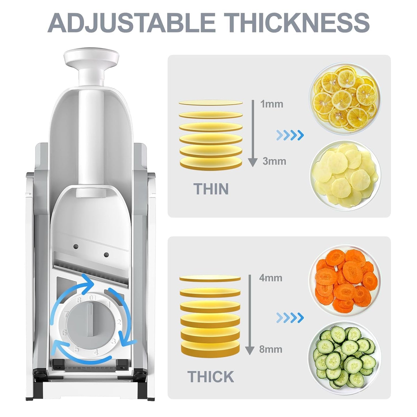 HexaGrabs SlicePro™ 5-in-1 Mandoline Slicer