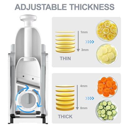 HexaGrabs SlicePro™ 5-in-1 Mandoline Slicer