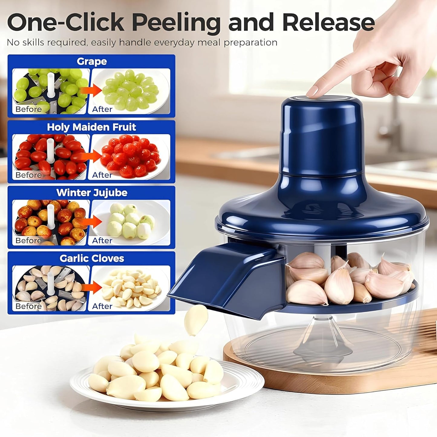 HexaGrabs™ Automatic Fruit & Vegetable Peeler Machine!- Peel Faster. Cook Smarter!