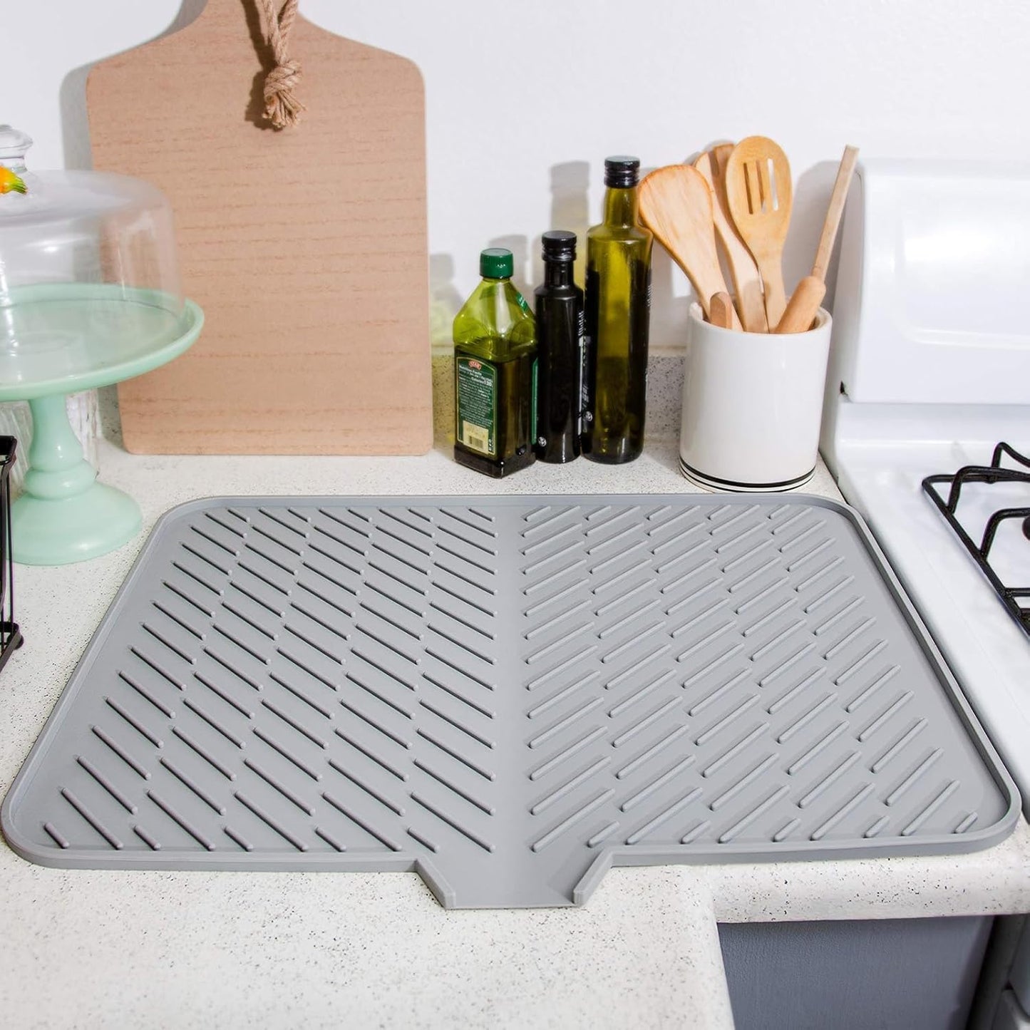 NO MORE WET KITCHEN COUNTERS – HexaGrabs DryDock Pro™