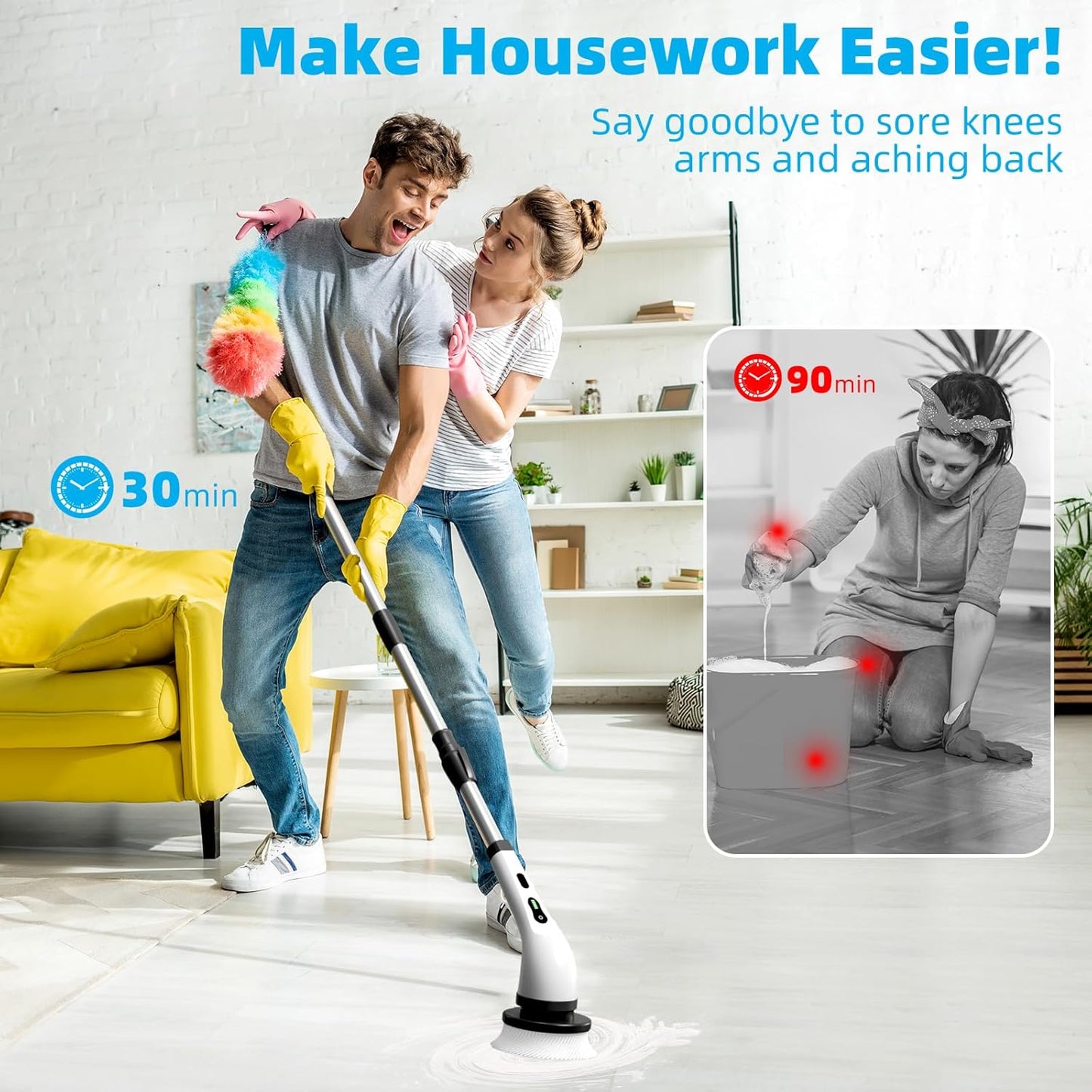 HexaGrabs TurboScrub Pro™- The Smarter Way To Deep Clean Every Corner.