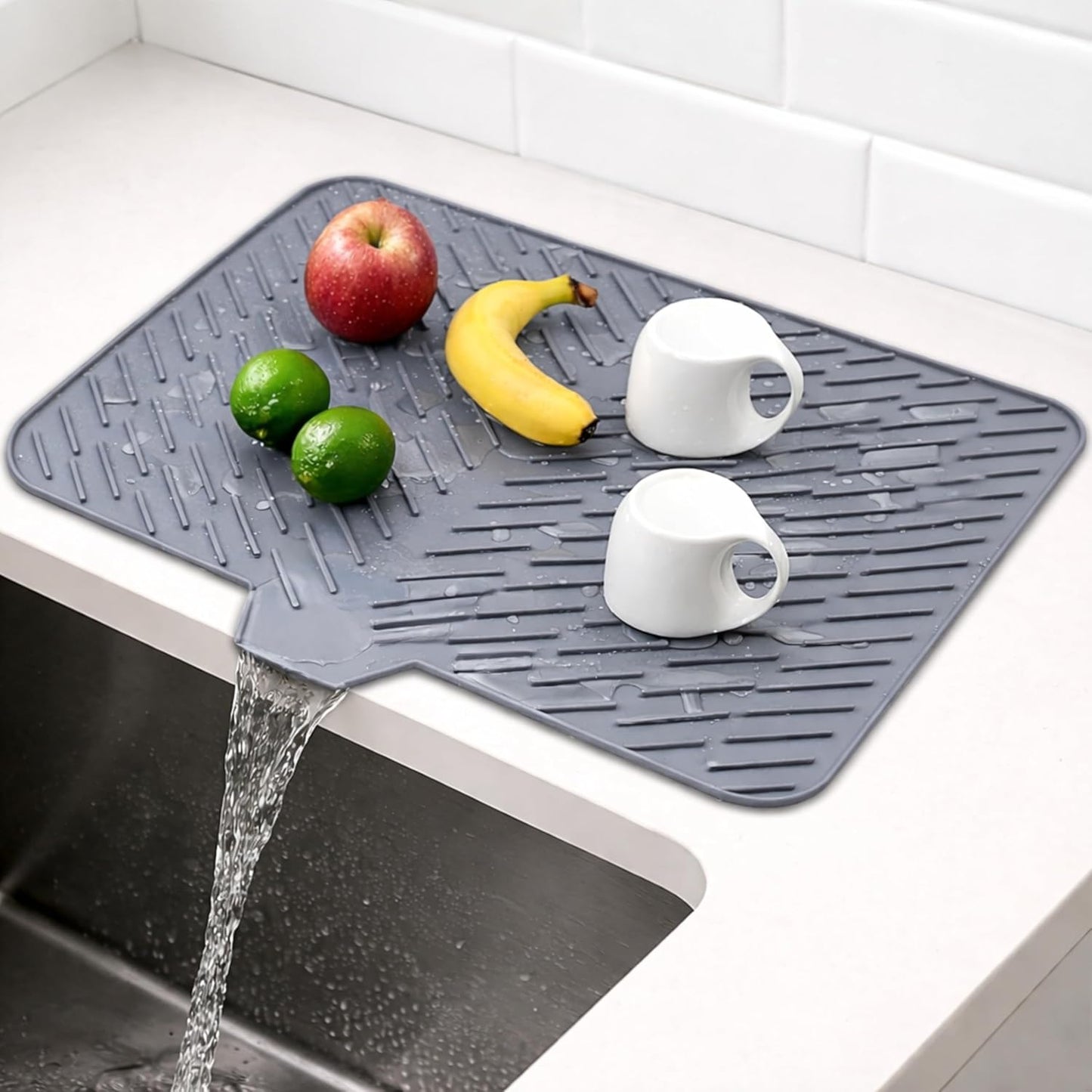NO MORE WET KITCHEN COUNTERS – HexaGrabs DryDock Pro™
