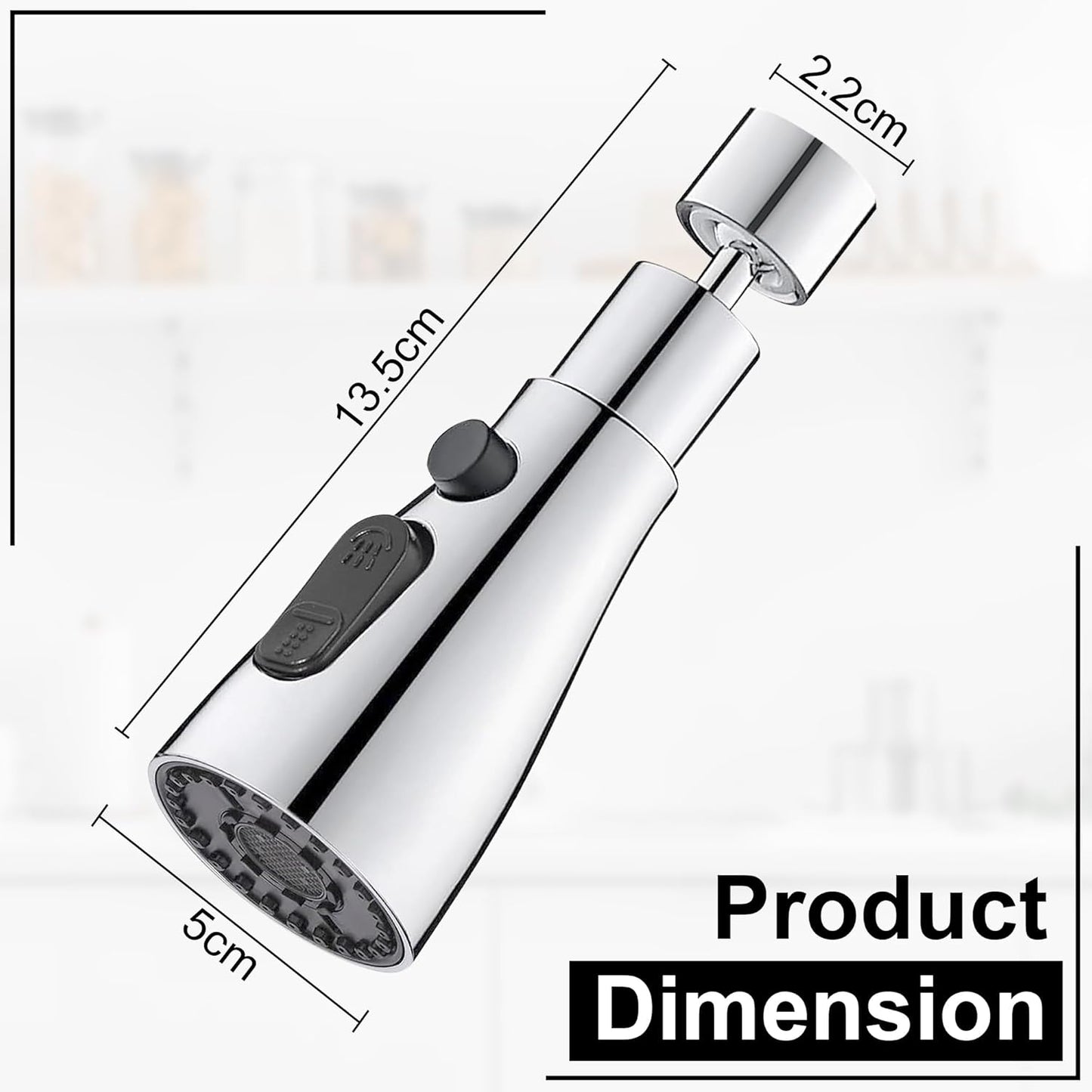 HexaFlow 3 Mode Sink Faucet 360° Rotation