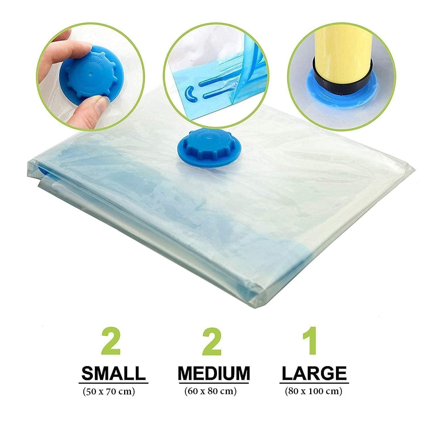 HexaSpace™ Vacuum Storage Bags - Reusable