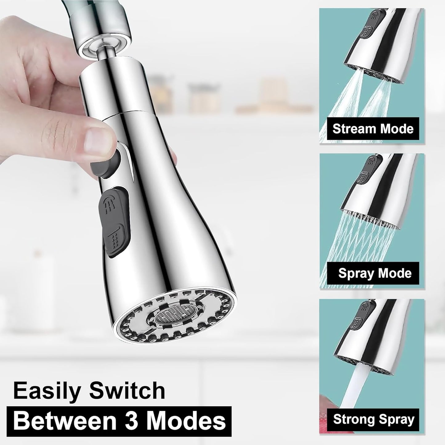 HexaFlow 3 Mode Sink Faucet 360° Rotation