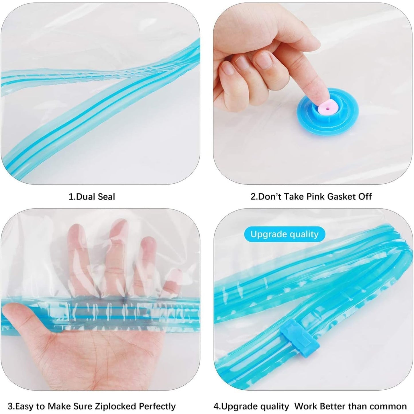 HexaSpace™ Vacuum Storage Bags - Reusable