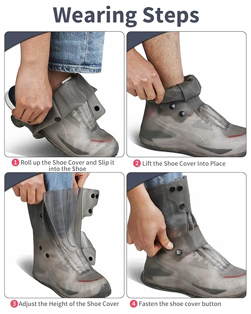 Keep Your Shoes Dry. Every Time. HexaFinds RainShield™ Waterproof Silicone Shoe Covers