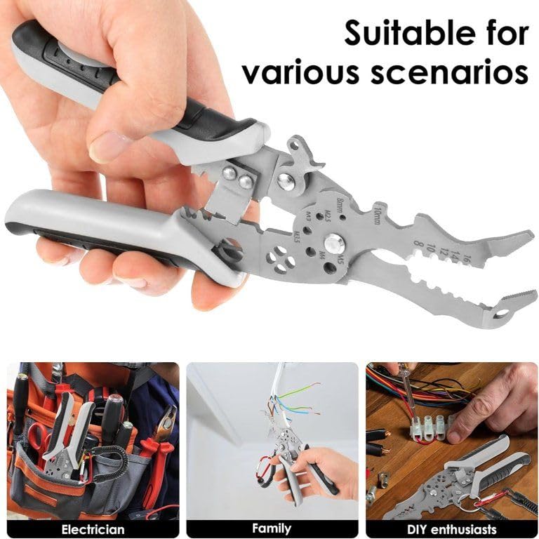 HexaTool Electrician Pliers Crimping Pro